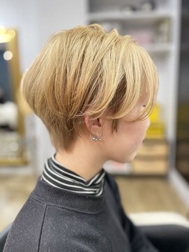 ヌード(NUDE) 「NUDE」#ミルクティベージュ フェザーバング  マッシュショート