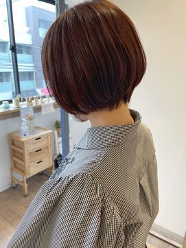 メルト 吉祥寺(melt) 小顔大人ショートボブ大人可愛い耳かけピンクベージュ20代30代