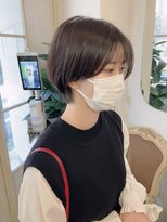 アミュレ(Amule)&nbsp;薄めバング小顔見えヘルシーショートボブ20代30代梅ヶ丘美容室