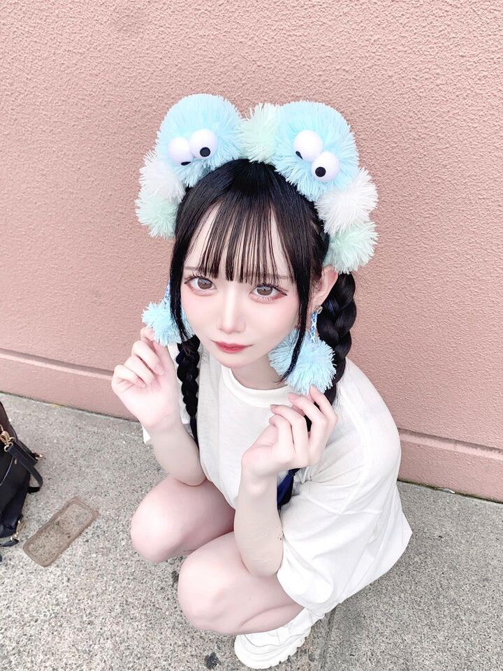 黒髪#エクステ/60枚#インナー#ブルー#地雷系#量産#コンカフェ嬢