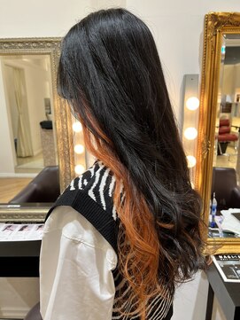 コワファースト させぼ五番街店(COIFF1RST) オレンジインナーカラー♪