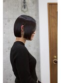 首が綺麗に見えるボブ　タッセルボブ　切りっぱなしボブ　岐阜