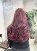 レッドカラー/チェリーレッド/韓国ヘア