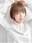 ★髪質改善トリートメントカラーショートカットボブ丸みレイヤー