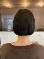 グッデイ ヘアー(GOOD DAY HAIR) カール セミディ シアーカラー 姫カット 切りっぱなしボブ