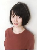 ミニボブ/ワンカール/イメチェンボブ/流し前髪/耳掛け◎