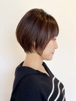 トト 船橋店(toto.)&nbsp;フェザーショート刈り上げマッシュショートくすみベージュ[船橋]