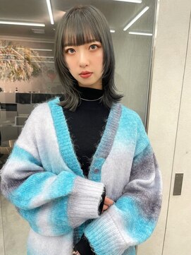 ロンド マーレ 天神大名店(Lond mare) 小顔に見せるヘア/ワンレン/ボブウルフ/ネビージュ/黒髪カタログ