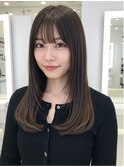 美髪/ワイドバング/レイヤーカット/くすみベージュ/新小岩駅