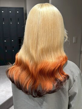 ベレーザ 渋谷(BELEZA) 13655ニュアンスカラーブリーチデザイン韓国風巻きレイヤー