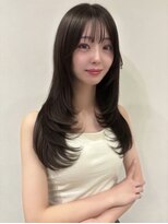 ユーフォリア 青山(Euphoria)&nbsp;【担きょうこ】透明感赤み消しカラー/顔周りレイヤー/髪質改善