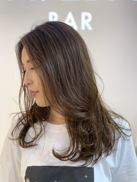 トリコ アヴェダ ららテラス北綾瀬(tricot AVEDA) レイヤーカット/アッシュブラウン/顔周りレイヤー