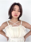 くびレイヤーエモージュケアカラー似合わせカットシアベージュ