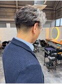 ミニウルフチェリーブラウンホワイトグレージュフェザーパーマ