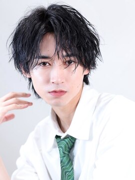 アンサー 渋谷(ANSWER) 大人ヘアナツイスパ波巻きセンターパートスッキリ色気ヘア