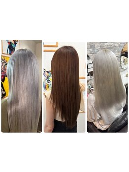 いつもの施術に+αで、あなたの髪に寄り添ったケアを♪髪質改善とカラーが同時に叶えられるサロン◎