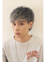 ソレイユトウキョウシブヤ(SOLEIL TOKYO shibuya)&nbsp;メンズマッシュレイヤーホワイトシルバーハイライト