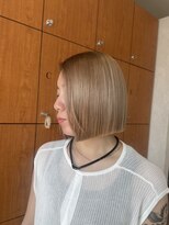 ルシード(LUCIDO STYLE JAPAN)&nbsp;切りっぱなしボブ×ミルクティベージュ