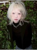 ハッシュカット/レイヤーカット/ブリーチ/ウルフカット/原宿