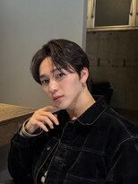 メンズココ メンズパーマ 韓国ヘア 日本橋店(MENS COCO)&nbsp;ニュアンスシースルーセンターパート