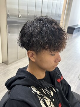 ビカムメンズヘアー 栄店(become men's hair) ブラウンツイスパマッシュ