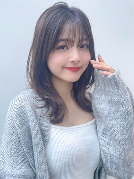 リヤン 表参道(lyann) イメチェン前髪ピンクベージュミディアムレイヤーカットa