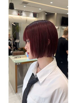アフィナー 新宿(Afinar) ブリーチハイライト髪質改善ダブルカラーレイヤーカット/新宿