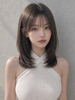 ユーフォリア 渋谷グランデ(Euphoria SHIBUYA GRANDE)&nbsp;韓国ヘアレイヤーカットミディアムレイヤー暗髪SAYAKA