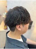 波巻きマッシュパーマ