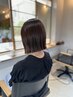 カット+酸性縮毛矯正・酸性ストレート+超音波イオントリートメント