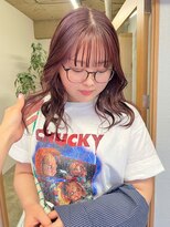 コエ(koe')&nbsp;柔らかいピンクベージュにレイヤースタイル