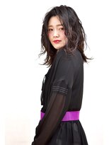 エニーデー(Any-D)&nbsp;艶感UP！外ハネカールのミディアムヘア