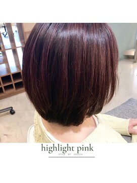 アパルトメント ジェシカ(l'appartement de Jessica) ハイライトピンクボブ