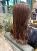 大人のロングヘア/オレンジブラウン/垂水