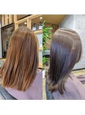 会話無しサロン、仙台駅前美容室、髪質改善トリートメント