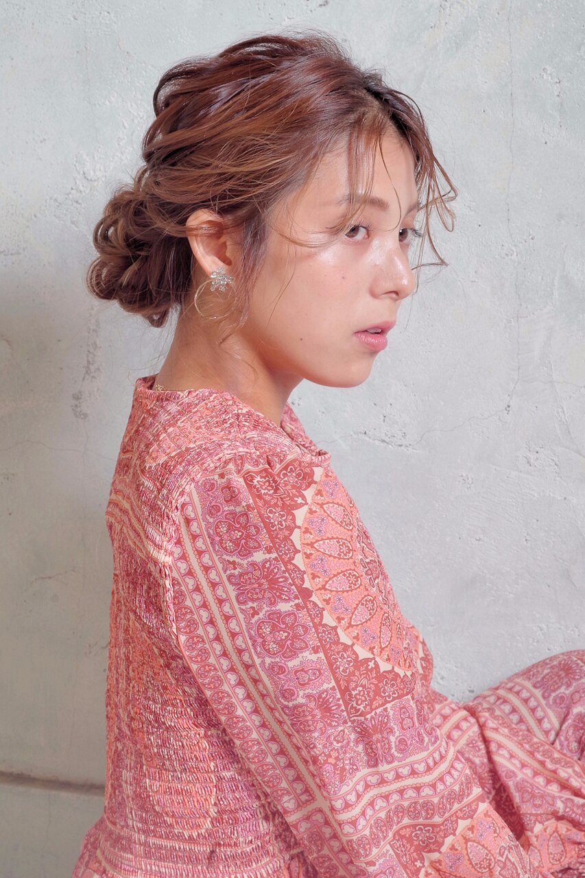 Easy hairstyle] Half up and bunches on the double Kururinpa