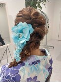 浴衣に合わせたヘアアレンジ♪