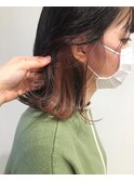 インナーカラーピンクと相性抜群の外ハネボブ