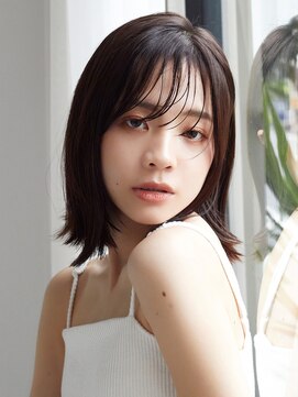 ラフィス ヘアーピュール 梅田茶屋町店(La fith hair pur) 【La fith】きりっぱなしボブ×アッシュグレージュ