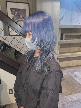 ココモ(KOKOMO) ロングウルフ×ブルーアッシュ