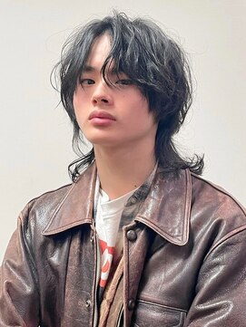 ラギッド 大野城店(RUGGED) メンズウルフ×ナチュラル波巻きツイストスパイラルパーマ