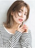 ナチュラルウルフ×グレージュインナーカラー20代30代40代