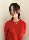 顔まわりレイヤー/切りっぱなし/ボブ/レイヤーカット
