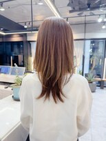 ファンナギンザ(FaNNa ginza)&nbsp;くびれヘア/セミロング/韓国ヘア/シースルーバング/前髪/小顔