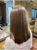 酸性ストレート+髪質改善トリートメント