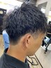 【 スパメニュー 】 凝りほぐしヘッドスパ(5分) + カット　￥5500