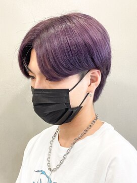 エルマーク 枚方(L-MARK) センターパートニュアンスパーマ韓国カルマパーマコンマヘア