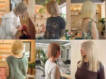 【ダブルカラー×ブリーチ×ブロンド JOULE'S】色抜けまでキレイな大人ブロンドが人気です。［名古屋伏見］