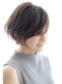 30代40代大人女性/前髪ありショートボブ/ショートヘア/髪質改善