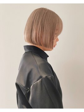 ロマリア 渋谷 渋谷宮益坂(Lomalia) 乾かすだけでキマる髪/馴染むハイトーンベージュボブ